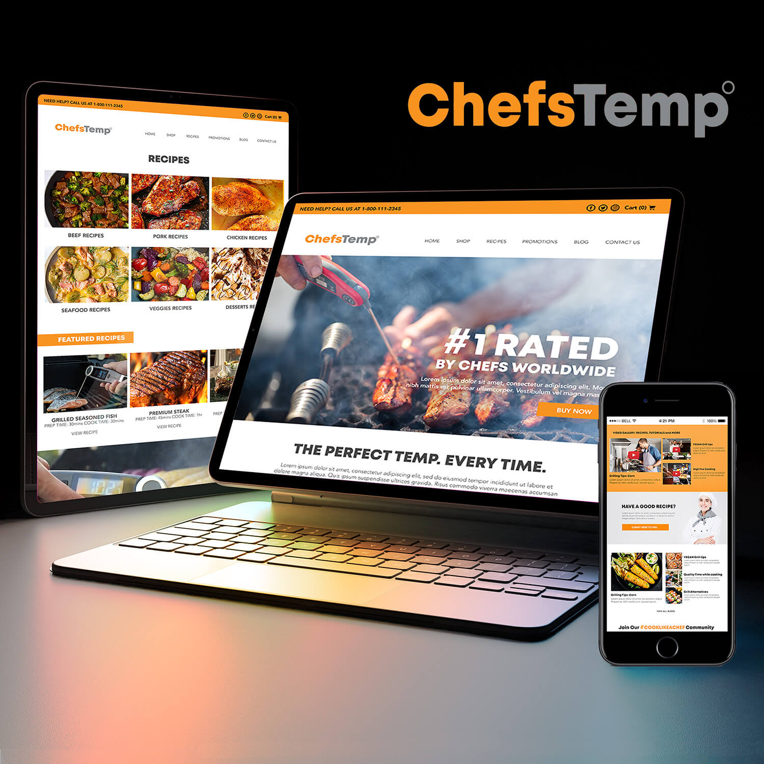 ChefsTemp - Digital Marketing - Branding Los Angeles