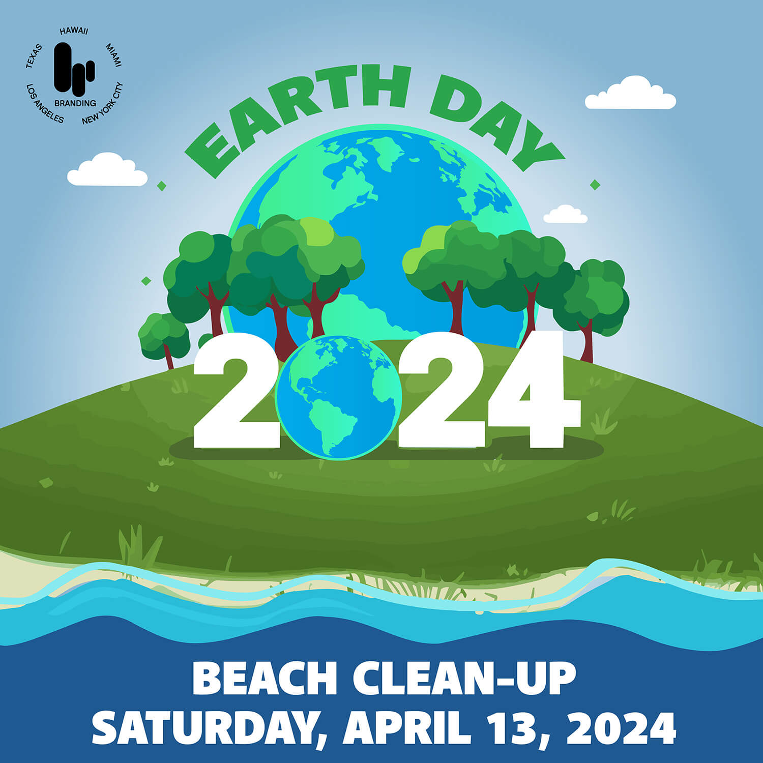 Earth Day Beach Clean Up 2024 - Branding Los Angeles
