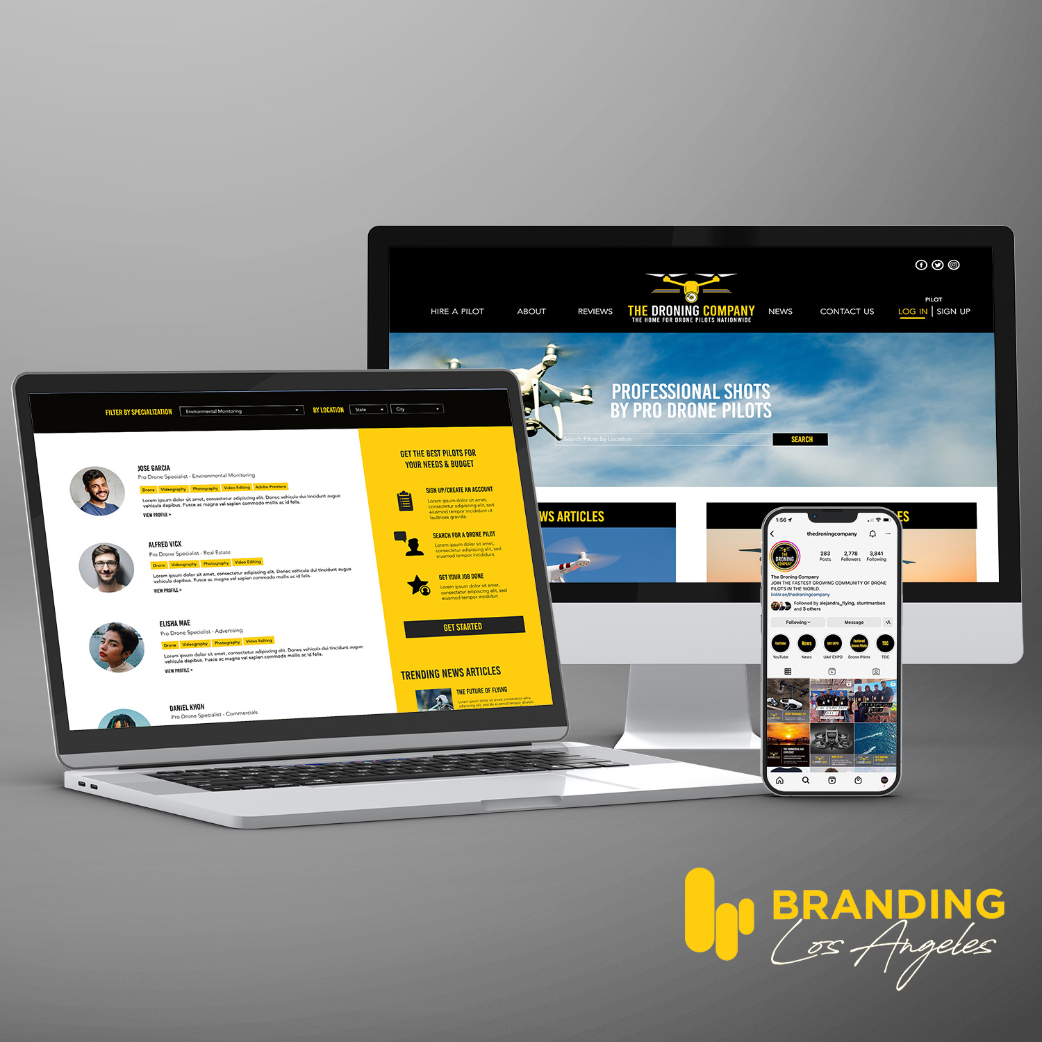 Branding Los Angeles - The Droning Company