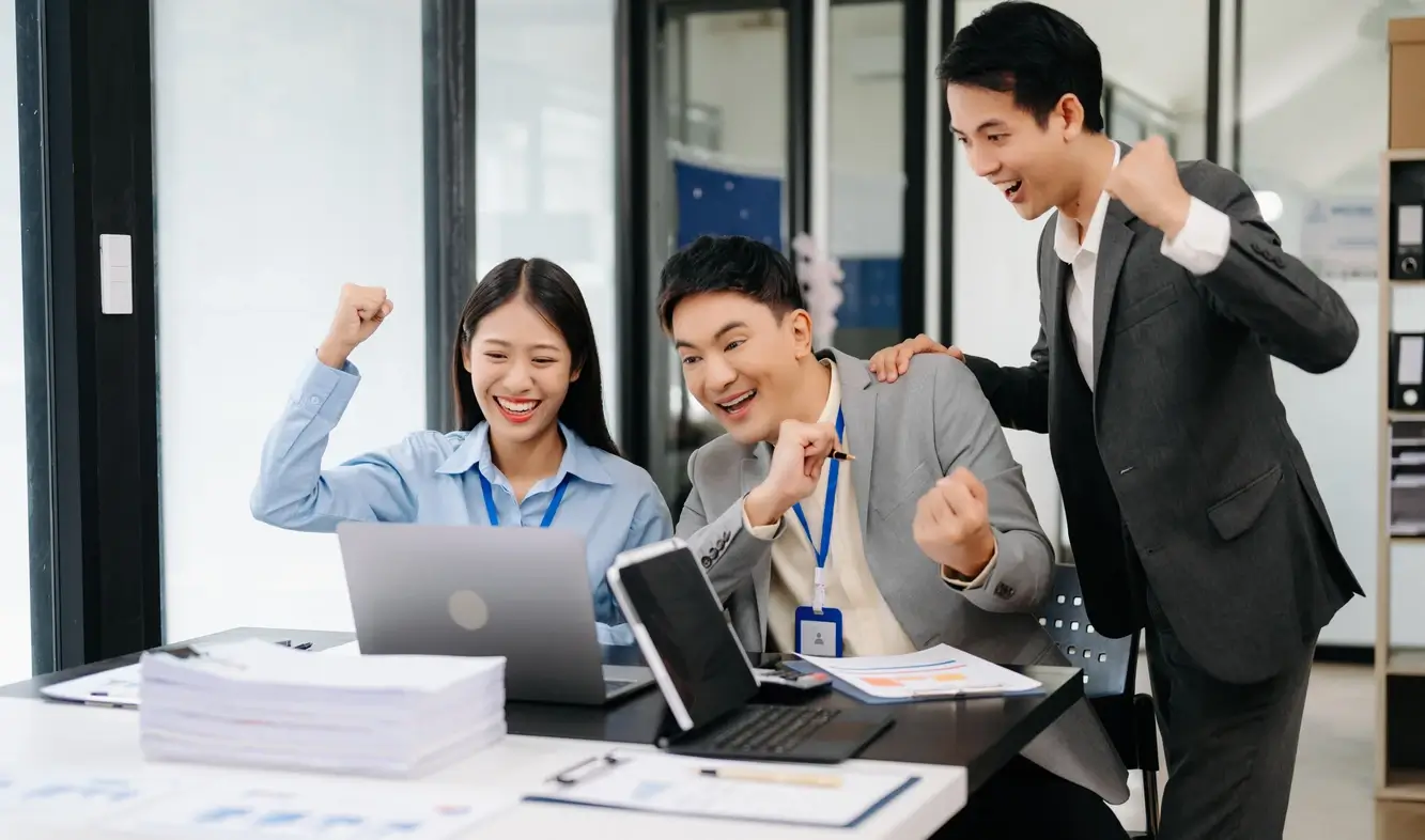 Nonprofit marketing team planning year end campaigns to build success for the upcoming year